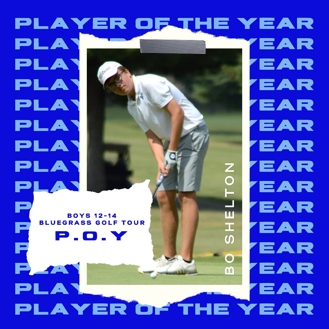 GHSScottieSport's tweet photo. During the summer, Bo Shelton competed in 6 Bluegrass Golf Tour Junior Series events where he scored 823 pts. His performance in these events earned him Player of the Year in the Boys 12-14 Division.

Congrats to our @scottie_golf player, Bo Shelton! 🐾

Info/Stats: @1047thescore https://t.co/am9LiqAtWy