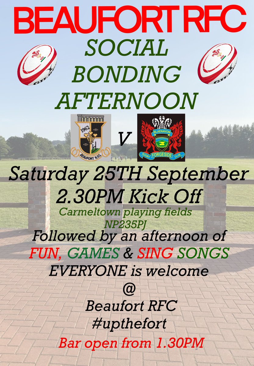 A DAY NOT TO BE MISSED‼️🏉🍻🎶🤩