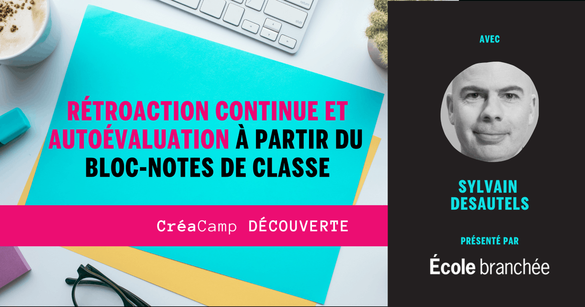 ecolebranchee's tweet photo. Demain 19h30, #CréaCamp Découverte : Rétroaction continue et autoévaluation à partir des Bloc-Notes de classe #devprof #eduprof #CompNum
https://t.co/LIHAJAwhQQ
@SyDesautels https://t.co/gdUakfHjxN