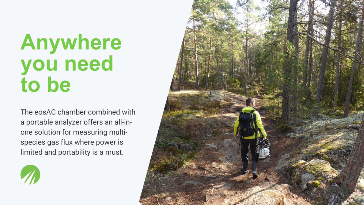 eosense's tweet photo. Anywhere you need to be! 

The #eosAC soil gas flux chamber paired with a @Picarro #GasScouter provides an excellent solution when you need a system to be highly portable and well suited for rough terrain

Read more here https://t.co/SknDCE62yO https://t.co/Xu7KKo9vwq