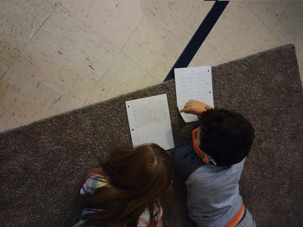 Rockineducator8's tweet photo. Sharing our first drafts of our fiction stories @NISDBOONE #makeitbelievable #collaboration https://t.co/WB4PvXb7bb