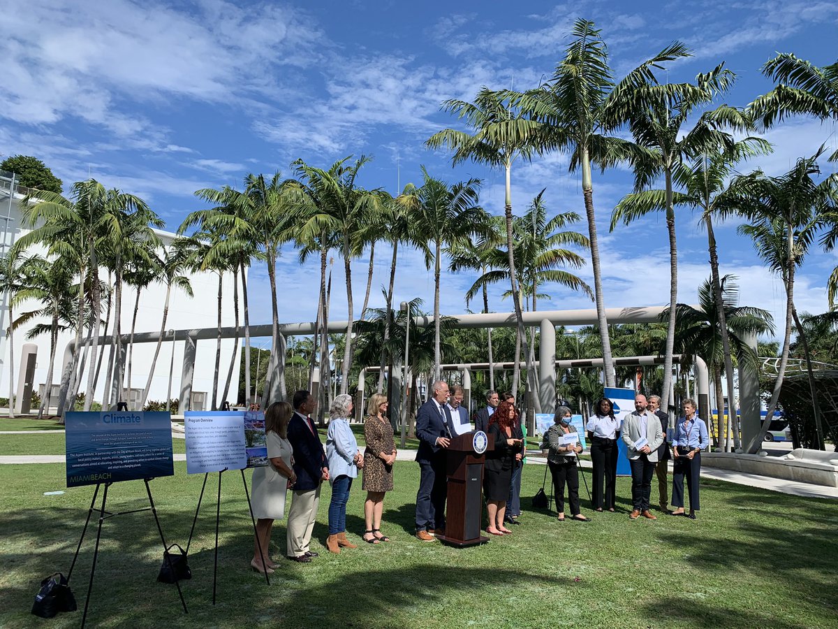 Right now in Miami Beach: <a href="/AspenInstitute/">The Aspen Institute</a> &amp; <a href="/MiamiBeachNews/">City of Miami Beach</a> announce Aspen Ideas: Climate. Set to take place in March 2022