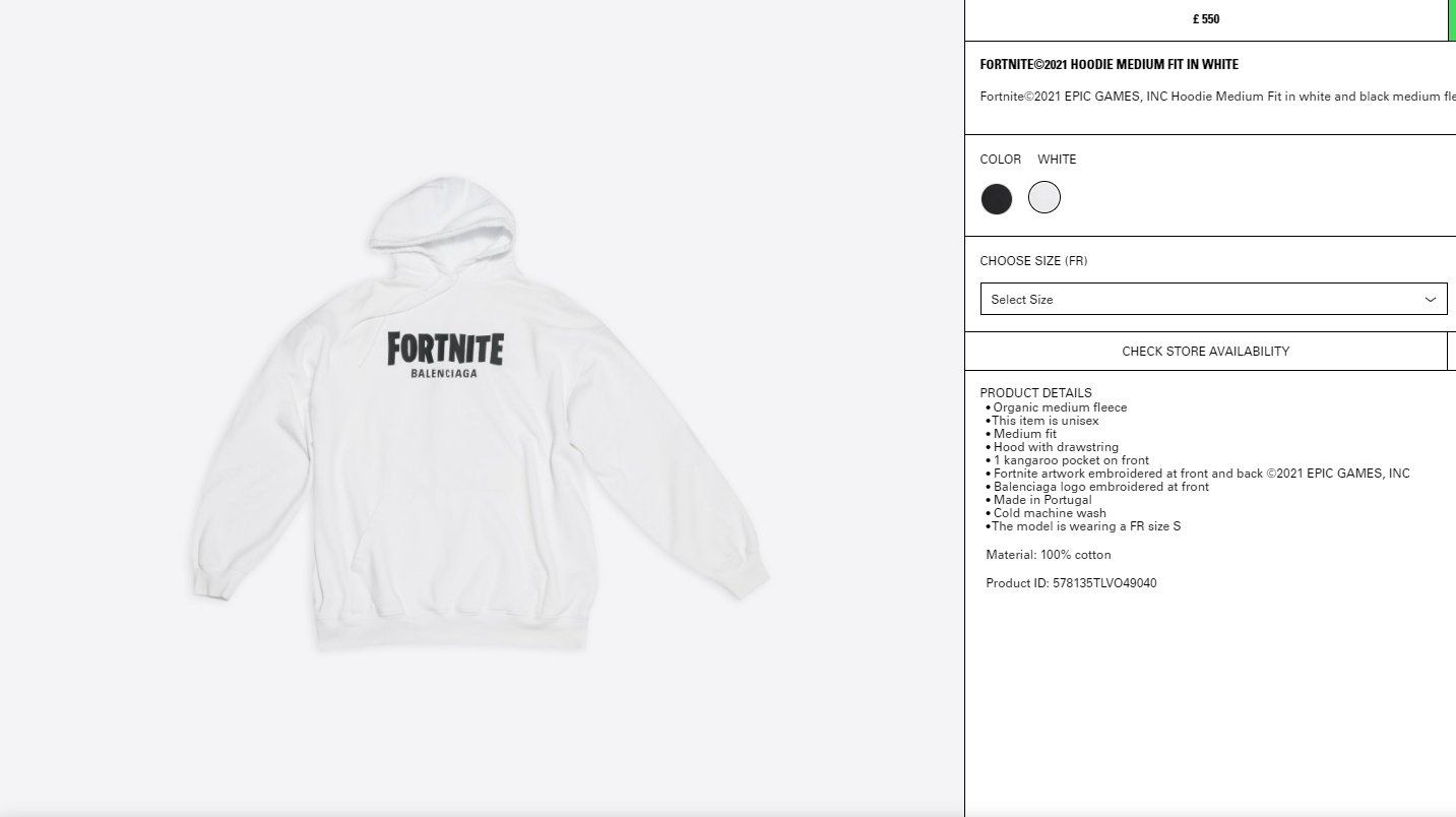 Top 59 fortnite x balenciaga hoodie siêu đỉnh  trieuson5