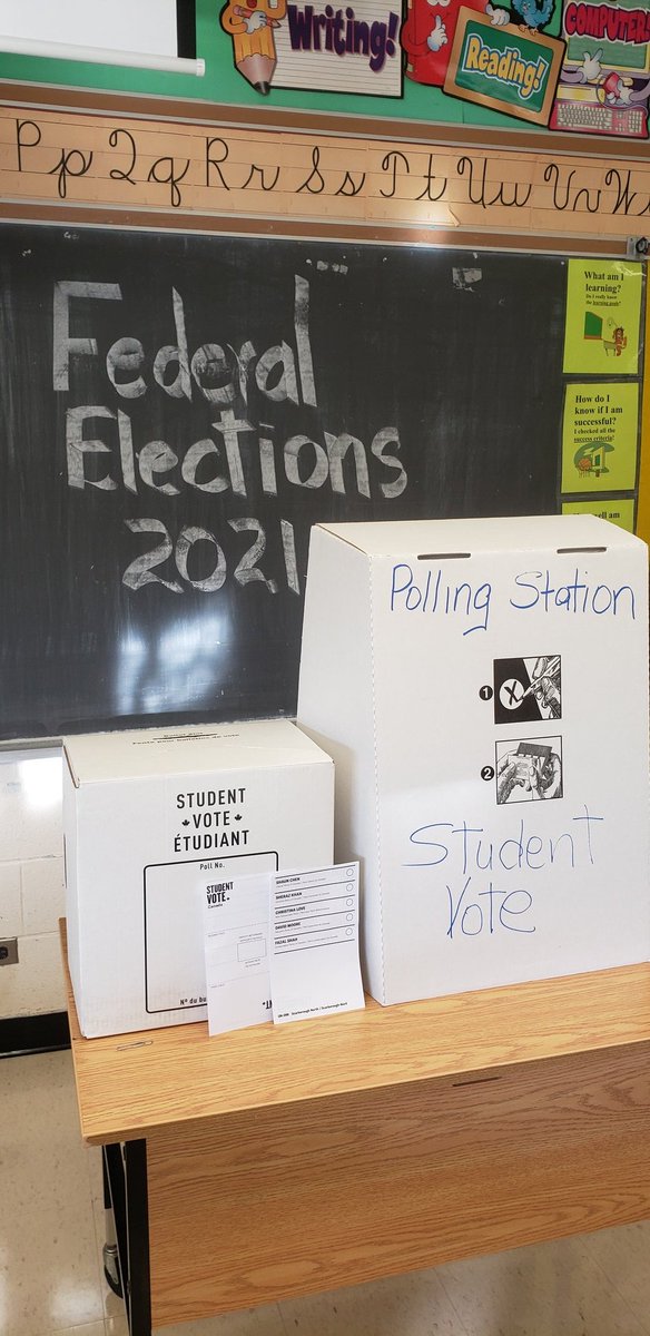 Federal Elections Day for students <a href="/ChartlandJPS/">@ChartlandJPS</a>. Empowering student voice.