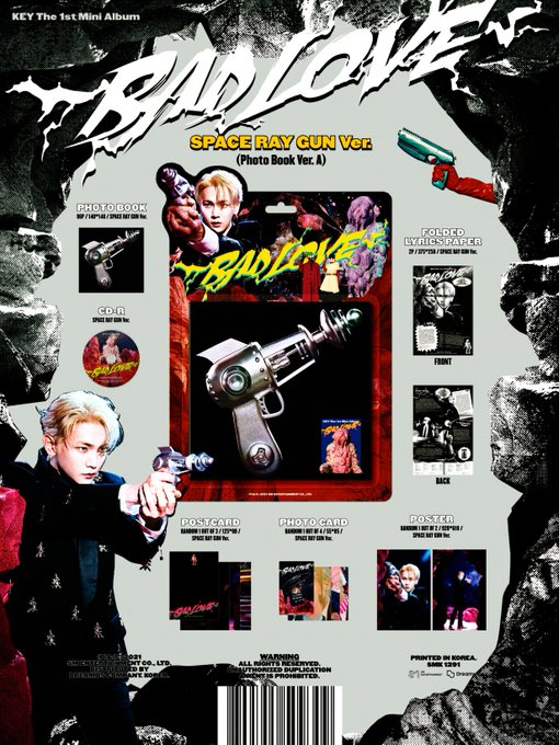 SHINee's Key drops stunning album concepts for BAD LOVE: Game Box, 80s video game & more