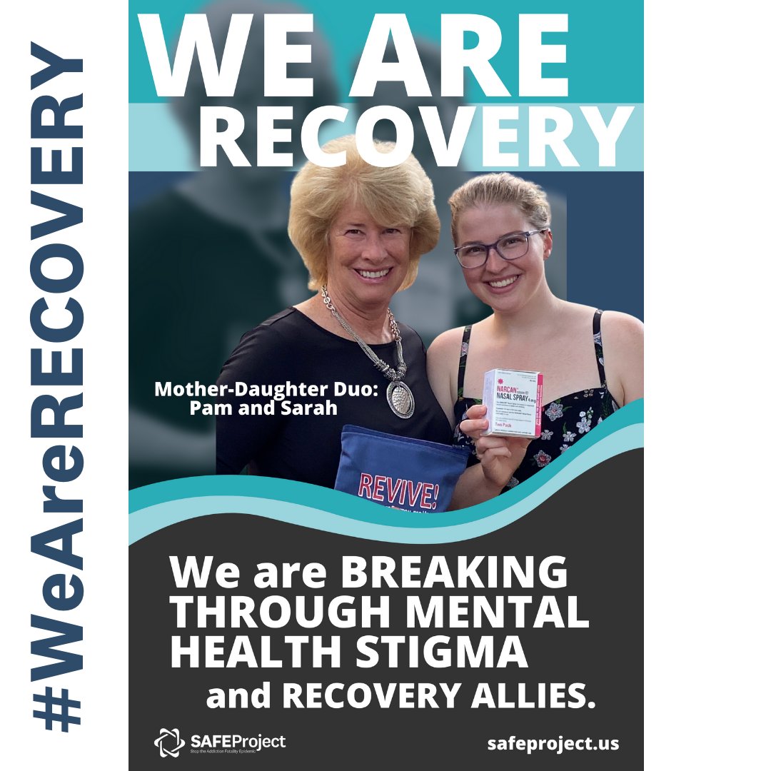 Mother/daughter duo, Pam and Sarah, are breaking through mental health stigma and are recovery allies. 
#WeAreRecovery #RecoveryMonth