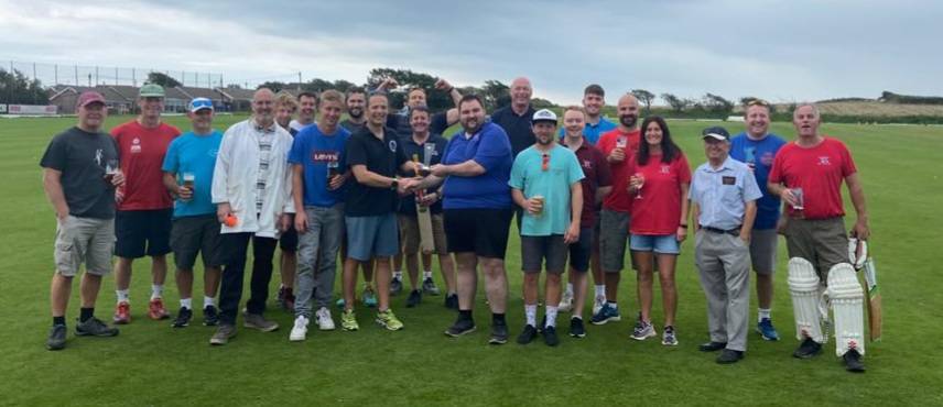 Great day yesterday Lifeboat vs Yacht Club

Yacht Club retain the coveted trophy for a 2nd year running. Thanks to all those who took part and organised the event.

Result 
Yacht Club  137/10
Lifeboat 127/5