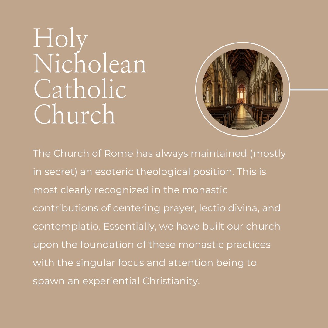 NicholeanChurch's tweet photo. We have a singular focus and attention to pawn an experiential Christianity. 

#catholic #virtualchurch #esoteric #demonology #christianity https://t.co/iFvBXDq5py