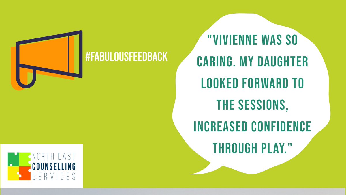 #fabulousfeedback

We're celebrating the great work out counsellors do by sharing feedback from our clients. Find out more necounselling.org.uk