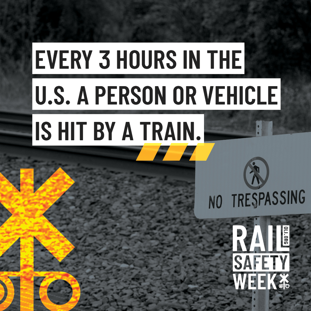 MinnesotaOL's tweet photo. Incidents involving pedestrians on railroad tracks are preventable. Stay Off! Stay Away! Stay Alive! #RailSafetyWeek #STOPTrackTragedies #SeeTracksThinkTrain #MNOffTheRails https://t.co/54jcwyYKAR