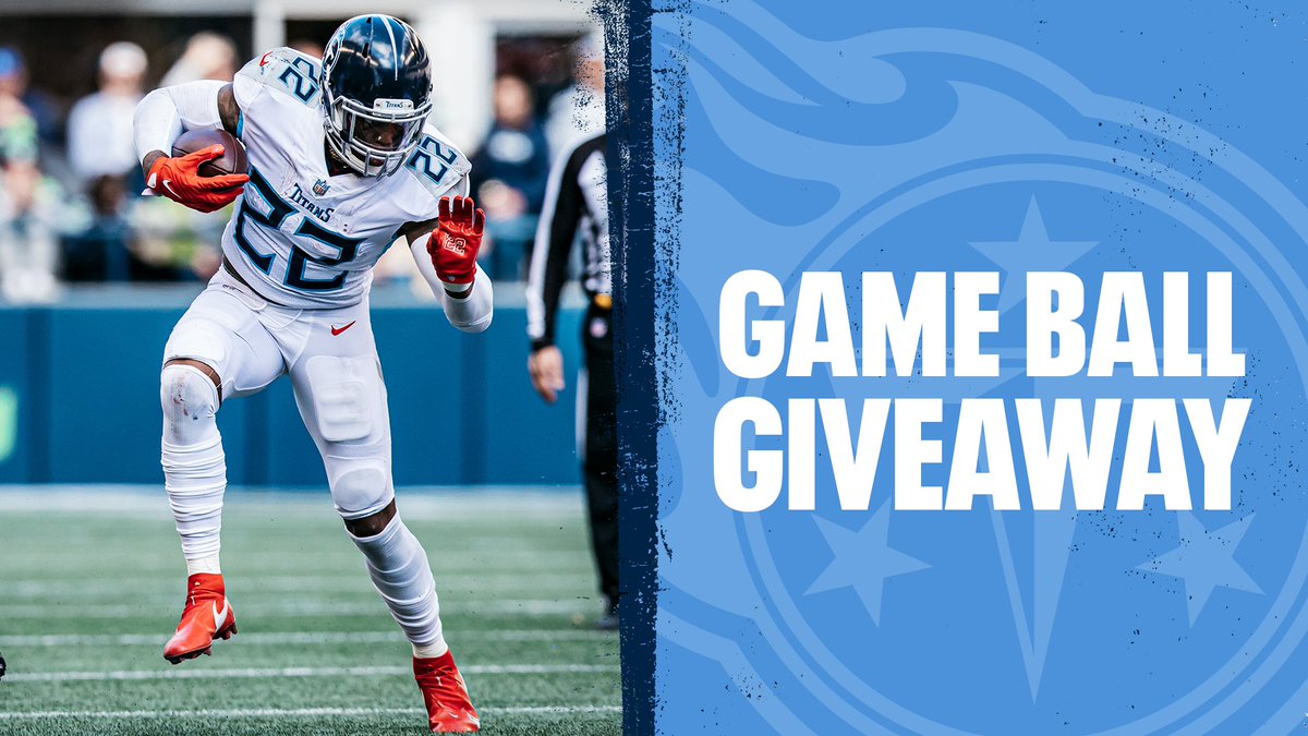 #Titans Game Ball Giveaway 🏈

RETWEET + follow <a href="/Titans/">Tennessee Titans</a> for a chance to win an official game ball from our victory over the Seahawks.