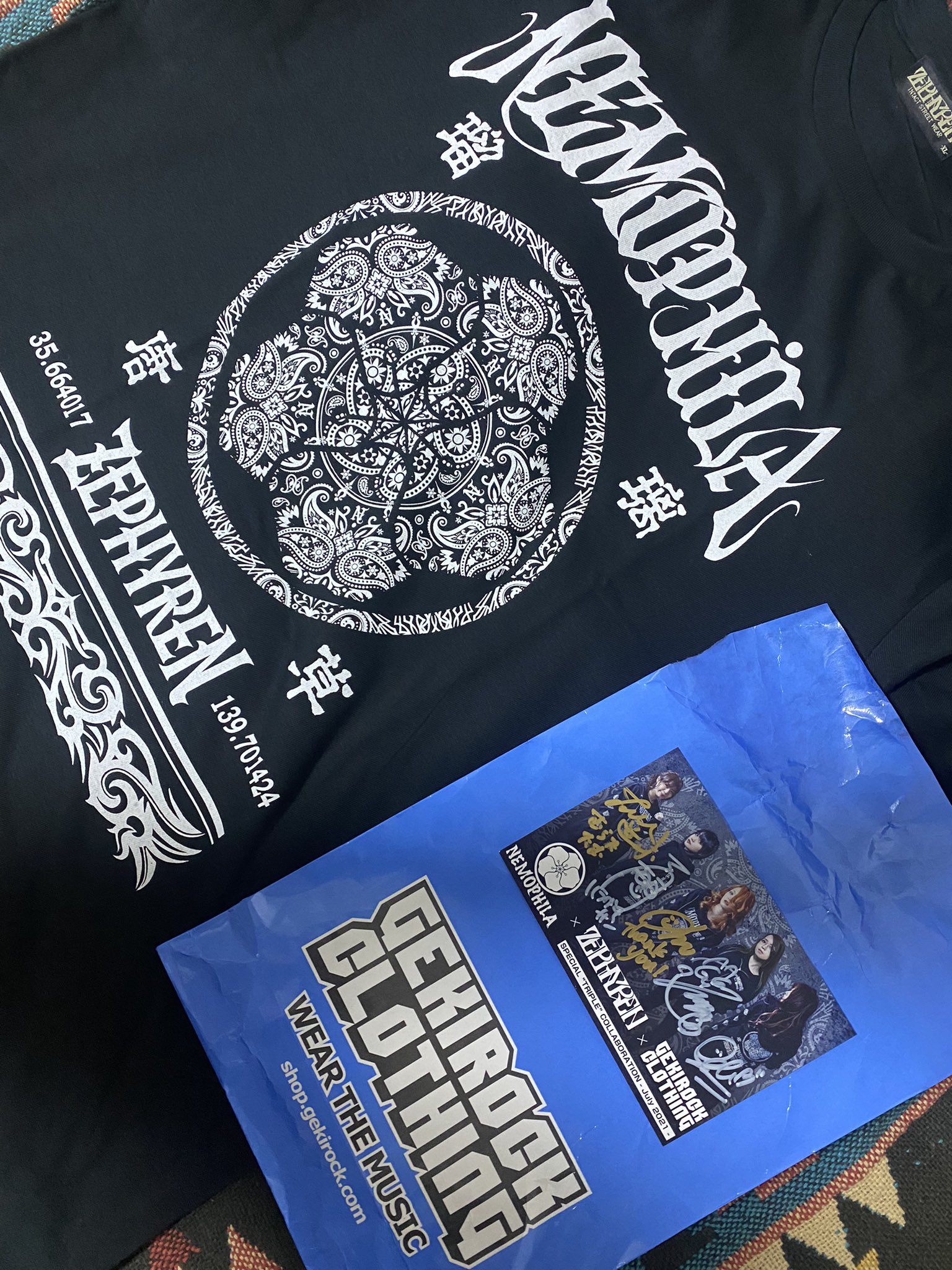 NEMOPHILA×ZEPHYREN×GEKIROCK コラボTシャツ NEMOPHILA×ZEPHYREN×GEKIROCK CLOTHINGのトリプル・コラボによる