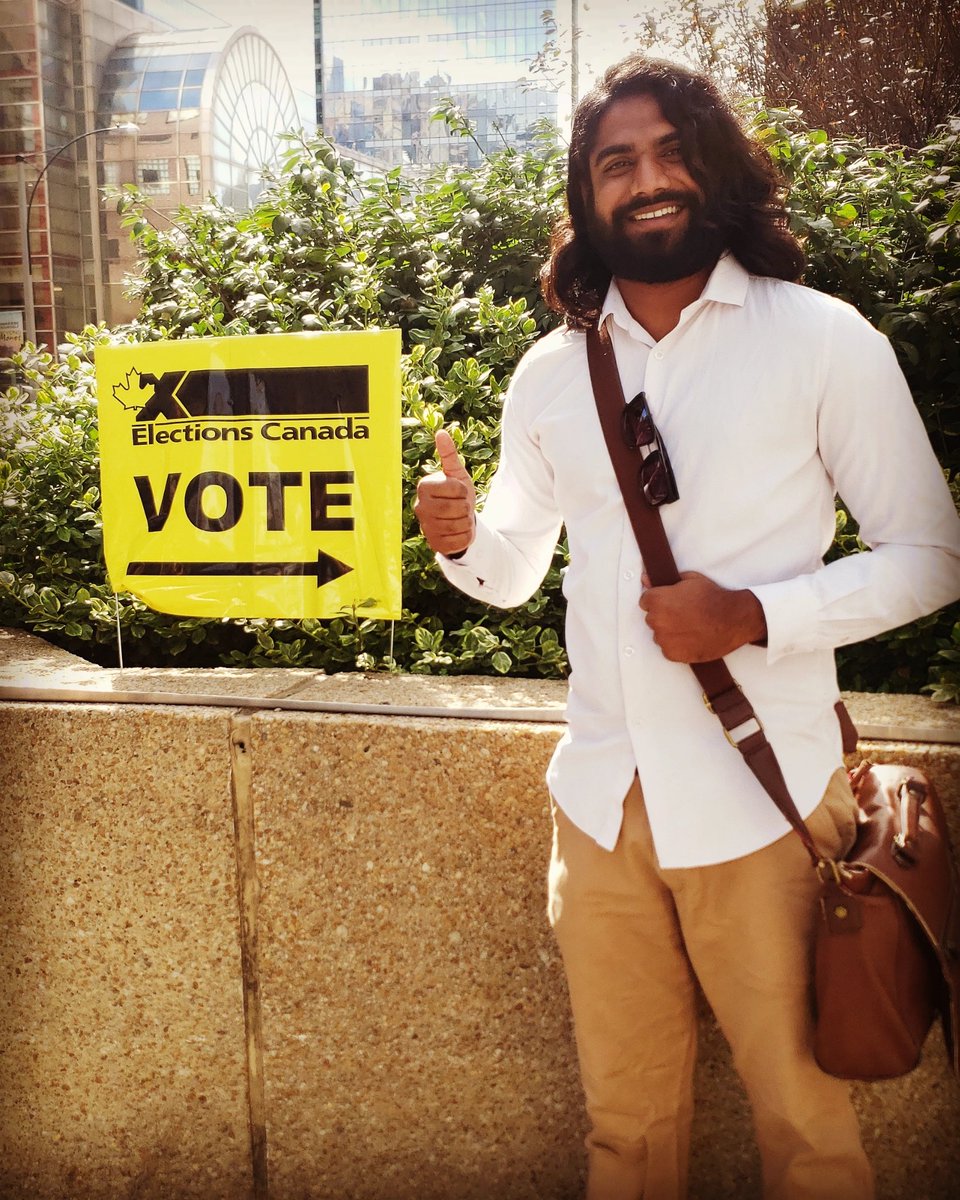 PBakaraju's tweet photo. I just #voted, you should too!

#COVID19 proved more than ever that our elected representatives work on policies that change our lives today, and shape our futures for tomorrow. We deserve a voice in the discussion! 

#Optimism > Cynicism

#topoli #onpoli #cdnpoli #elxn44vote https://t.co/eoCQKTXe8o