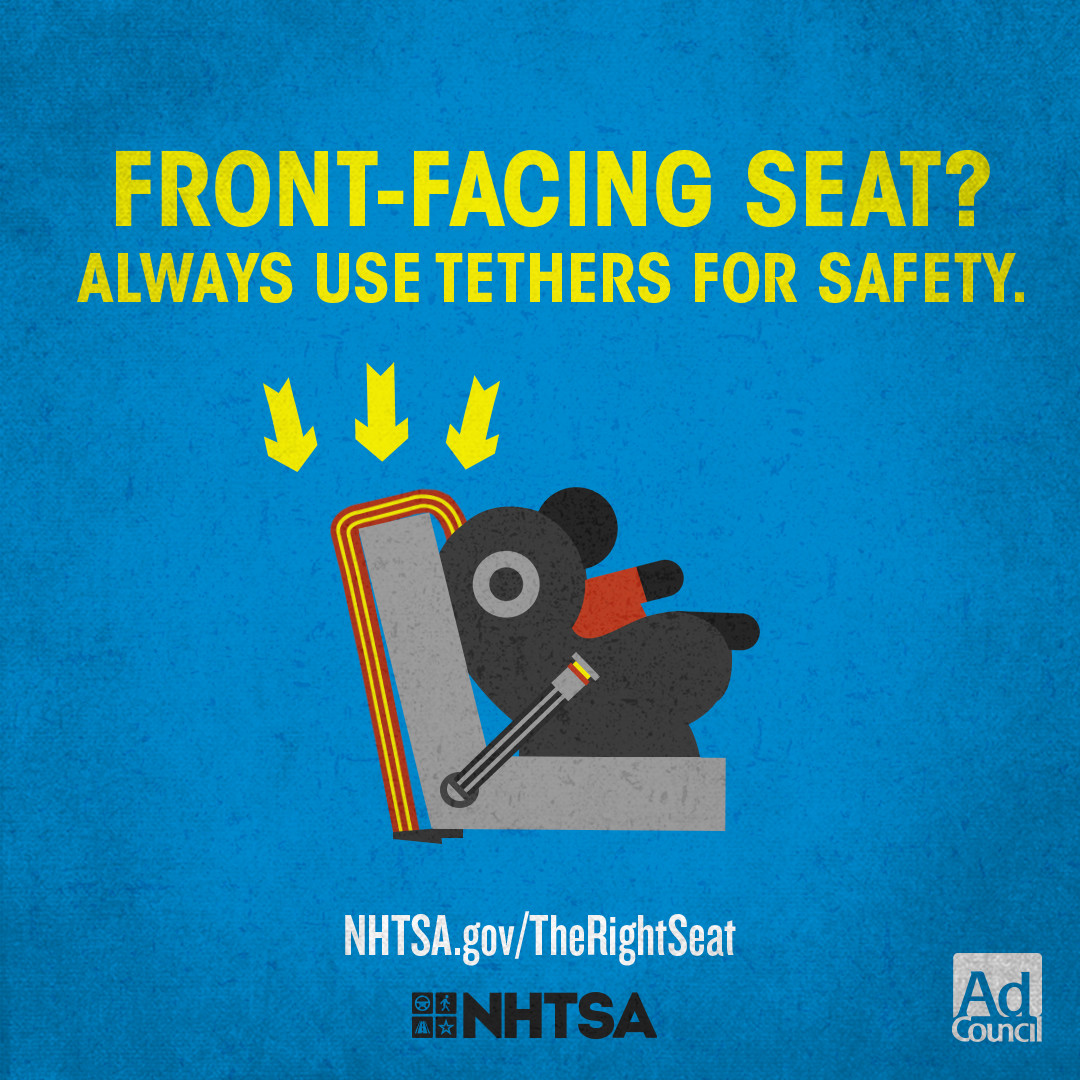 TNHSO's tweet image. Front-facing seat? Always use tethers for safety. #CPSWeek2021 tntrafficsafety.org/cps