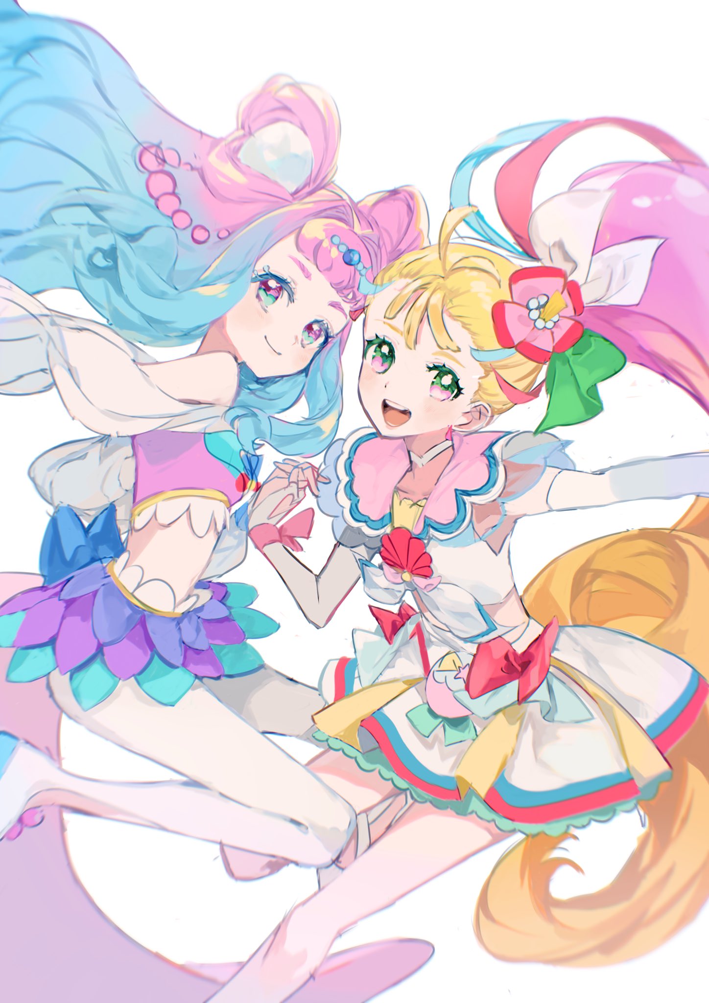 プリキュアワークス　特典　キュアサマー　キュアラメール プリキュアワークス 中谷友紀子 特典 イラストカード トロピカ
