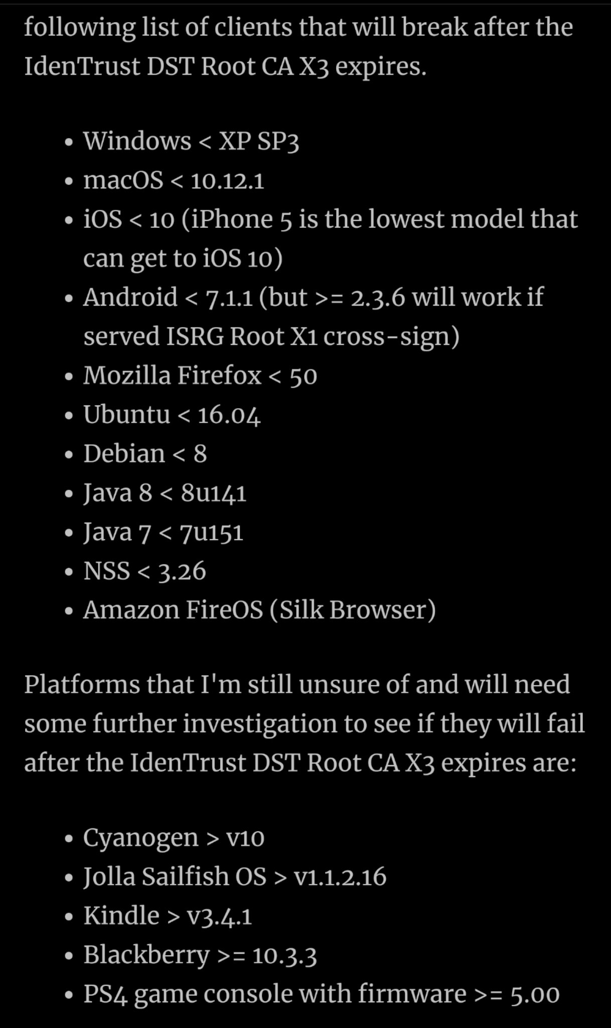 Scott Helme on "Let's Encrypt's Root is expiring! https://t.co/aHI1GrmBCo" / Twitter