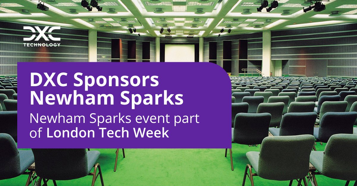 DXC_UKI's tweet photo. We are delighted to be a sponsored partner of Newham Sparks, a major data and digital anchor event hosted by the London Borough of Newham, as part of London Tech Week 2021.
Find out more at https://t.co/RHMKHBwOcY
@NewhamLondon
@LDNTechWeek
#WeAreDXC #LTW #techUK https://t.co/xW07E5tbUZ