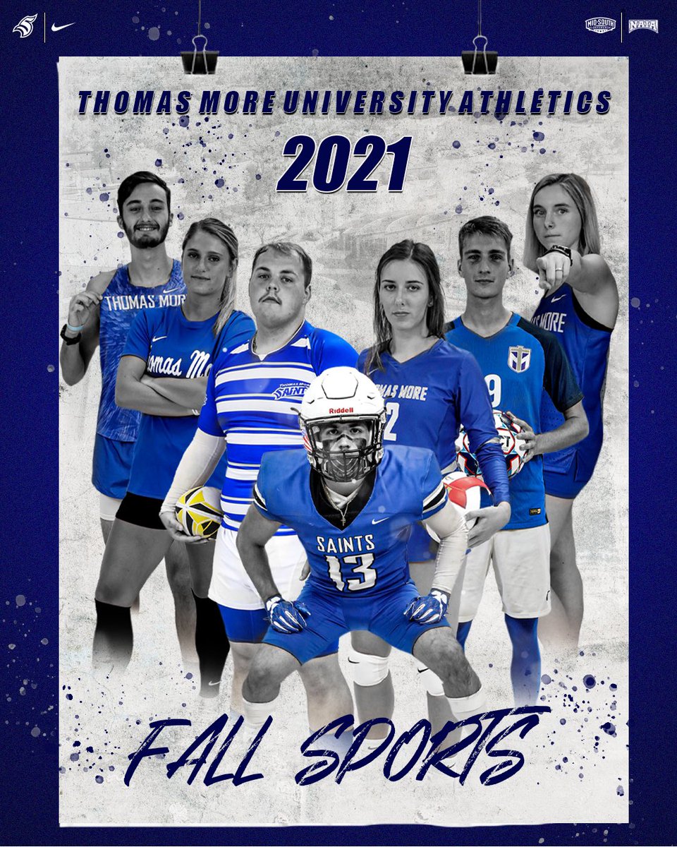tmusaints's tweet photo. 2021 Thomas More University Athletics Fall Sports. 

#LetsGoSaints https://t.co/OxWy276vys
