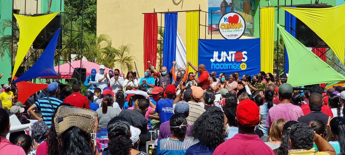 lossifontes's tweet photo. YO❤CUMANÁ 
Hoy en el encuentro con la clase trabajadora, conté con la compañía de  mis camaradas Maria Elisa Chirinos y Yonny Patiño, ambos fueron precandidatos a la Alcaldía en el marco de la elección interna de nuestro PSUV
#SemanaRadicalConsciente 
@NicolasMaduro @dcabellor https://t.co/nmR0g2Tysr