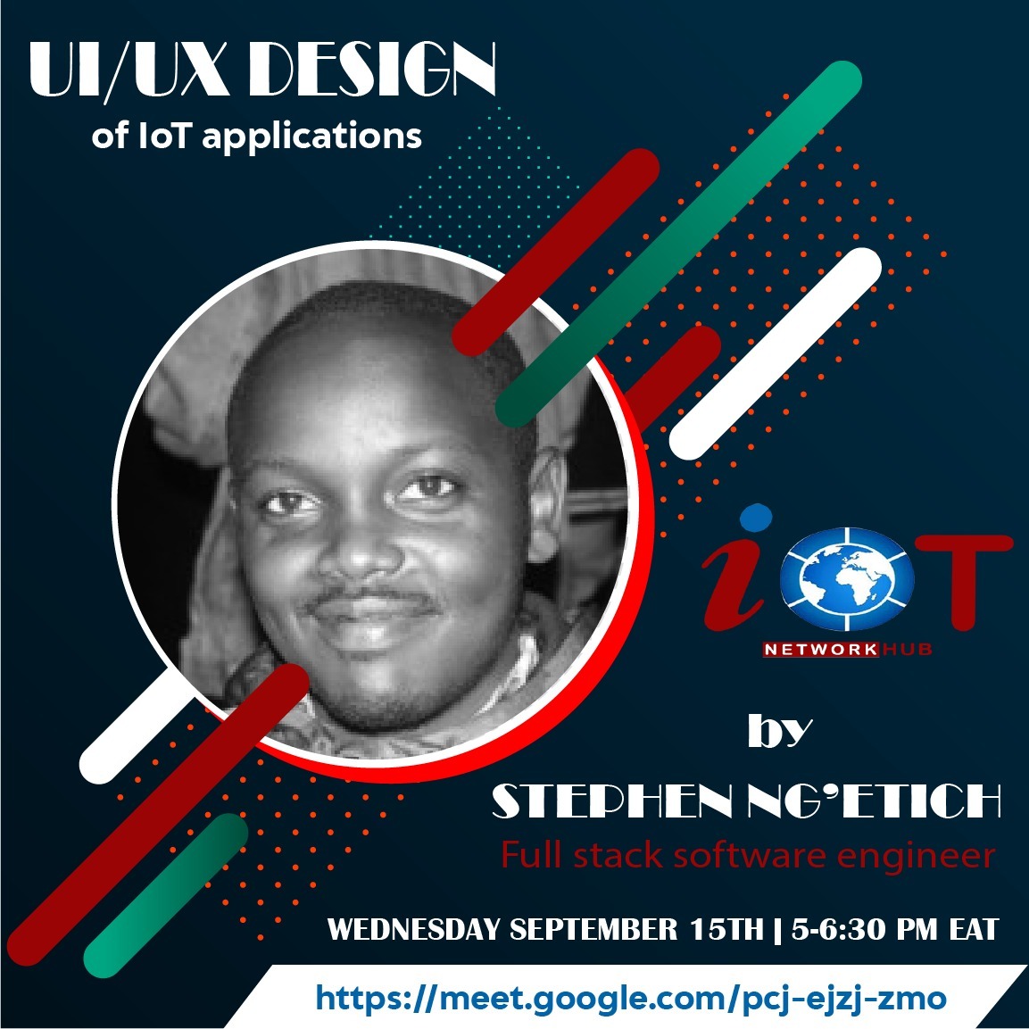 IoT Network Hub - Africa (@iotnetworkhub) on Twitter photo Join us on 22nd MMUST IOT meet up edition session from 5-6:30PM EAT with
<a href="/Stephen/">Stephen Sclafani</a> Ng'etich Full Stack Software Engineer 🤗🤗.
He will be taking us through UI/UX of IOT application a topic you don't wanna miss
meet.google.com/pcj-ejzj-zmo Join us on 22nd MMUST IOT meet up edition session from 5-6:30PM EAT with
<a href="/Stephen/">Stephen Sclafani</a> Ng'etich Full Stack Software Engineer 🤗🤗.
He will be taking us through UI/UX of IOT application a topic you don't wanna miss
meet.google.com/pcj-ejzj-zmo
