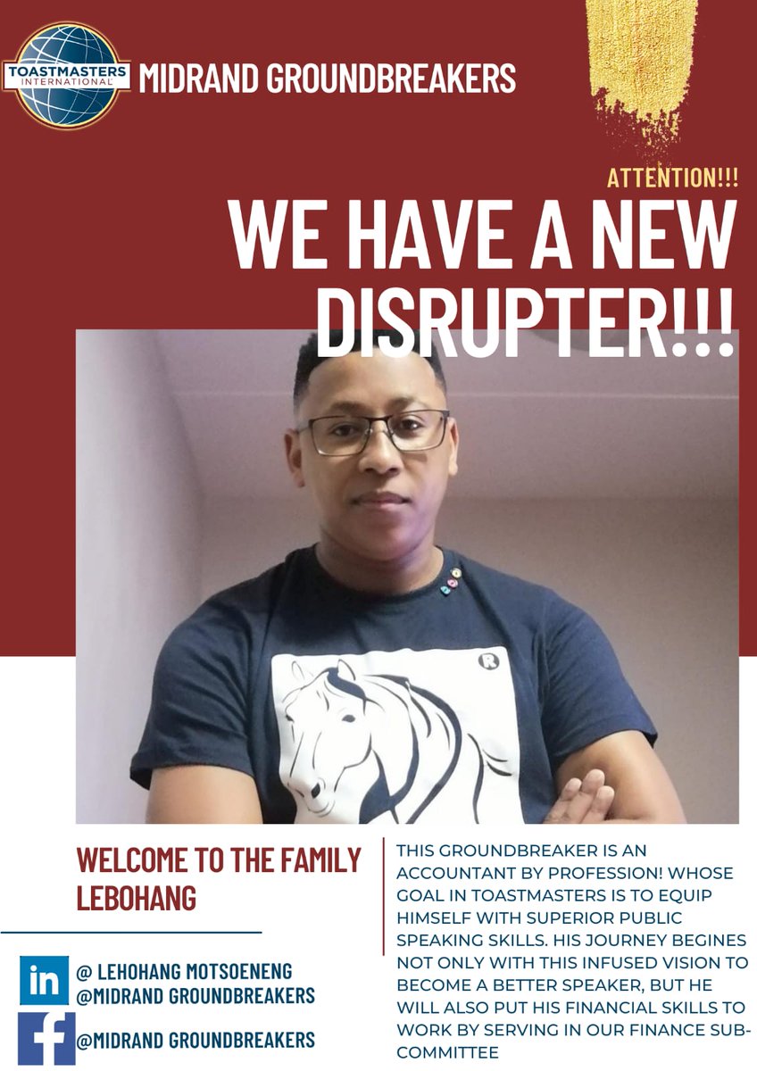 Good day ladies and gentleman . Please help me welcome our disrupter to the winning club. 🙏🏾