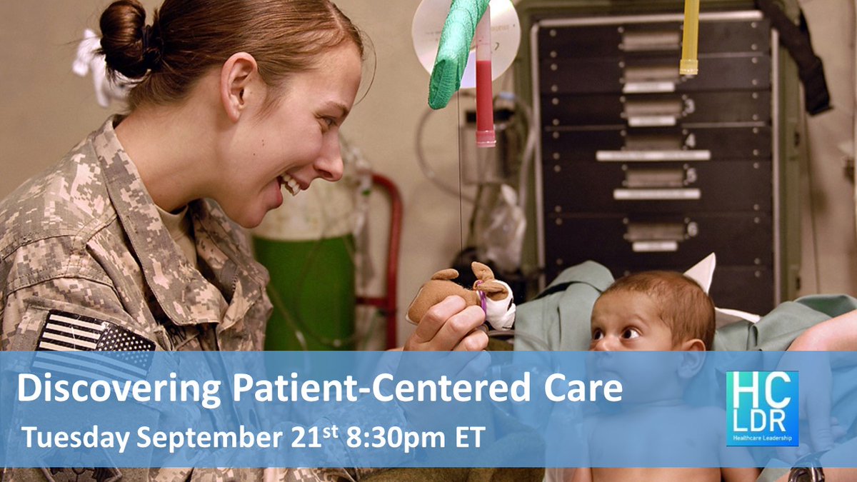 JoeBabaian's tweet image. Just published this week's #hcldr blog on "Discovering Patient-Centered Care"

Do join us Tue, Sept 21st at 8:30p E for this timely chat on what it means when we focus on the person versus just the condition. Are there limits?

Blog: hcldr.wordpress.com/2021/09/20/dis…