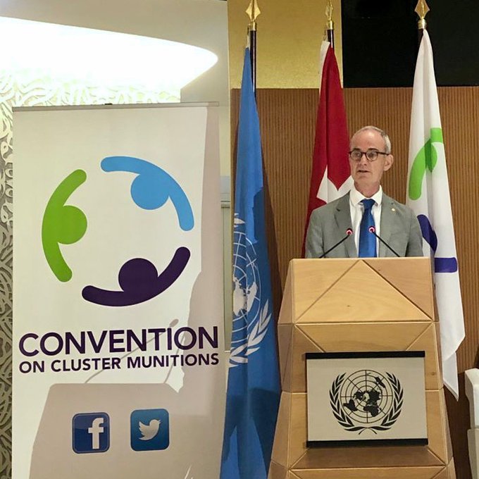 CICR_fr's tweet image. « Toute utilisation des armes à sous-munitions, où que ce soit et par qui que ce soit, doit être condamnée. 

La plupart des victimes de ces armes sont des civils, notamment des enfants. » 

@GCarbonnier à la Convention sur les armes à sous-munitions #CCM2RevCon #clustermunitions