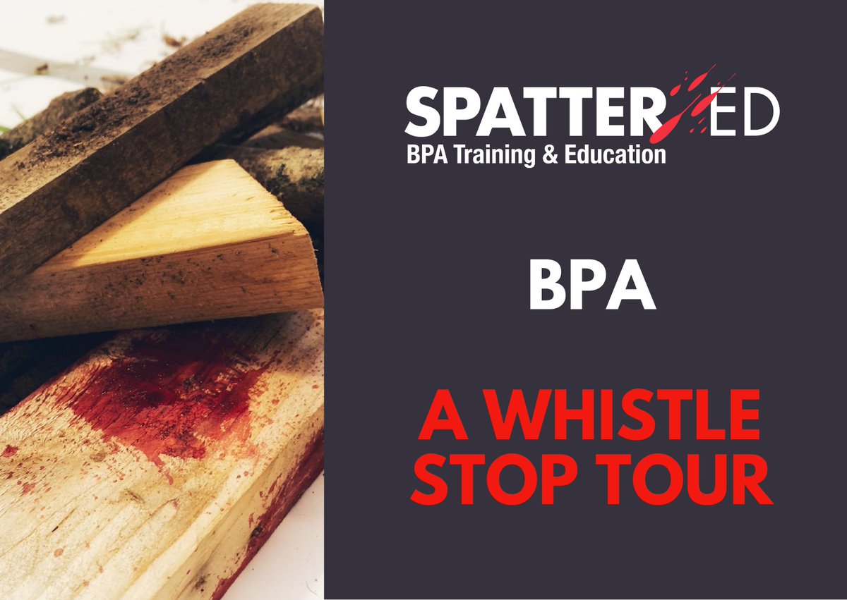 spatter_ed's tweet image. Our #BPAdog has been working her paws off and we have just launched our free, on-demand, #BPA webinar.

#bloodstainpatternanalysis #forensic #forensicscience #crimescene #CSI #science #training #webinar #STEM #pleasesendmoredogbiscuits

spattered.thinkific.com/courses/BPA-wh…