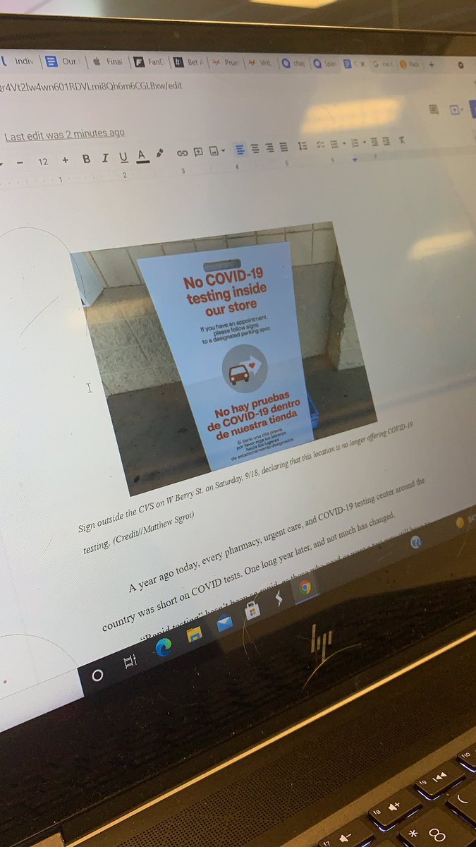 MatthewSgroi1's tweet photo. Touching up our COVID testing story..
Will be up on #tcu360 VERY soon.
@sed1of1 @Patty0987 #tcureports https://t.co/arxRI1bN1w