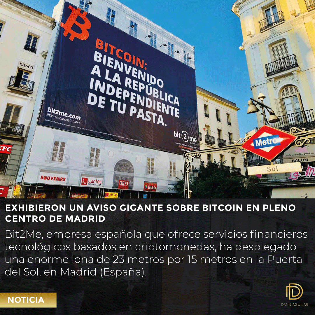 newscoins01's tweet photo. Con esta acción se completa una campaña publicitaria a pie de calle que durante los últimos días ha llenado Madrid con 300 carteles en los que se han podido leer diferentes lemas. @bit2me
#BitwingsNews #cripto #Espana #bitcoin2021 #bit2me https://t.co/k7at5gh4Kg