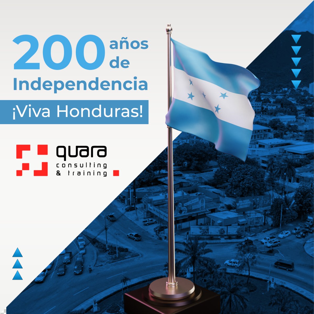 QuaraGroup's tweet photo. Bicentenario Honduras
Feliz dia de Indepencia 🇭🇳🇭🇳 https://t.co/Tsv3yP71GS