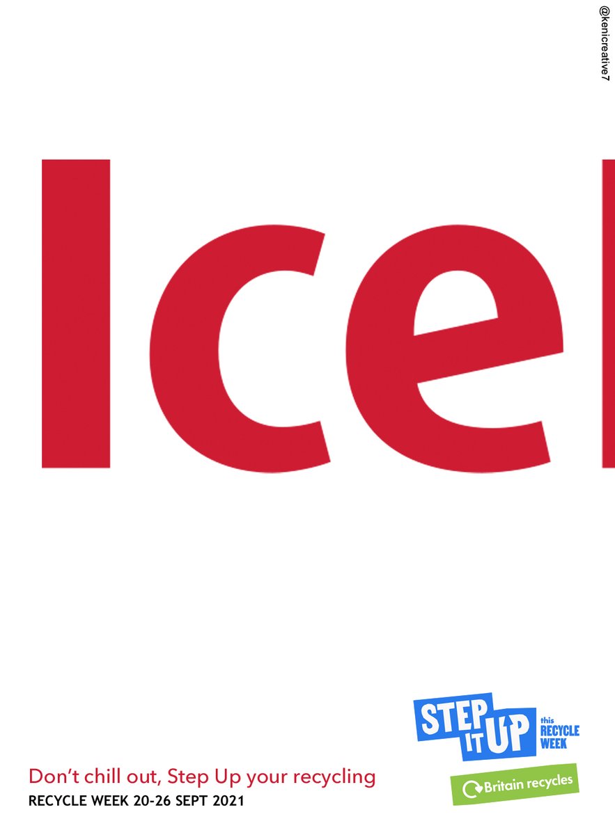 keni wong (@kenicreative7) on Twitter photo Create posters encouraging people to Step It Up and recycle more to fight climate change this #RecycleWeek with <a href="/recycle_now/">Recycle Now</a> <a href="/OneMinuteBriefs/">One Minute Briefs ⏱️</a>
HOW ABOUT A PARTNERSHIP with <a href="/IcelandFoods/">Iceland Foods ❄️</a> Create posters encouraging people to Step It Up and recycle more to fight climate change this #RecycleWeek with <a href="/recycle_now/">Recycle Now</a> <a href="/OneMinuteBriefs/">One Minute Briefs ⏱️</a>
HOW ABOUT A PARTNERSHIP with <a href="/IcelandFoods/">Iceland Foods ❄️</a>