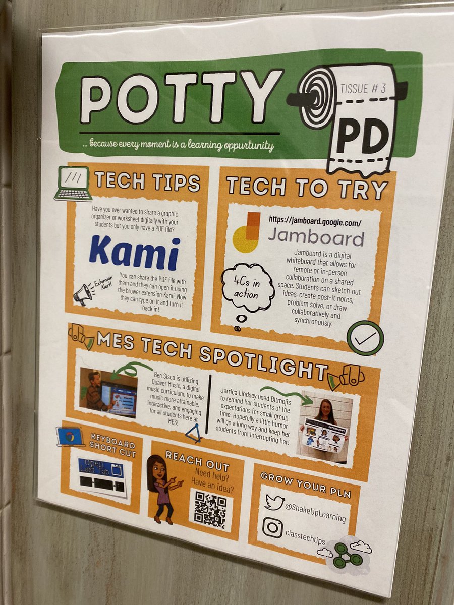 Tissue #3 of #pottypd is in stalls now. 🧻 Featuring @officialkamihq @jamboard @Quaver_Ed @ShakeUpLearning @BSiscoMusicMan @MissLindsey5th @MunfordElem @TCBOE
