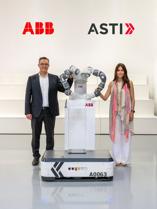 ABB's acquisition of ASTI Mobile Robotics Group (ASTI) will help to expand #ABB’s #robotics and #automation offering, making it the only company to offer a complete portfolio for the next generation of flexible automation. bit.ly/3BxZ50X