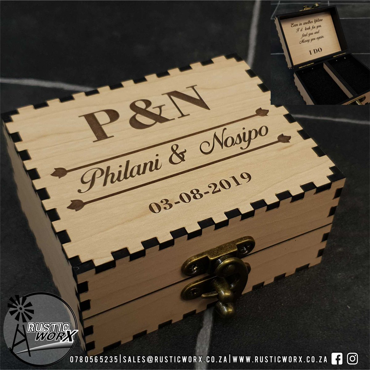 rusticworxsa's tweet image. Showcase your  rings with our Custom Wedding Ring boxes.
 
Contact us on sales@rusticworx.co.za or see our website rusticworx.co.za #ringbox #weddinginspiration #customringbox #rusticworx