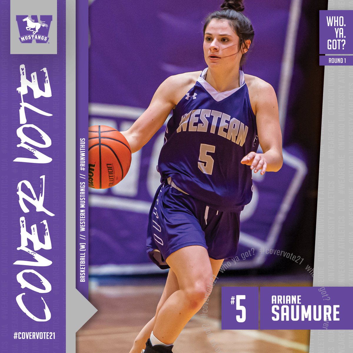 OUAsport's tweet photo. 🇼🏀 𝗥𝗼𝘂𝗻𝗱 𝟭, 𝗚𝗿𝗼𝘂𝗽 𝟮

🗳️ Sarah Gates, @McMasterSports 
🗳️ Kali Pocrnic, @CURavens 
🗳️ Maggie Denys, @WindsorLancers 
🗳️ Ariane Saumure, @WesternMustangs

Who. Ya. Got? 🤔

#WeAreONE | #CoverVote21 https://t.co/cq9Tg2NbTc