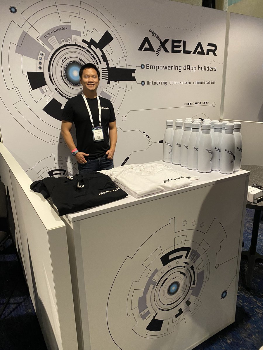 axelar's tweet image. Day one of @MessariCrypto #Mainnet2021 is here ! 

Come see us at booth 206 to find out what we’re building 🦾