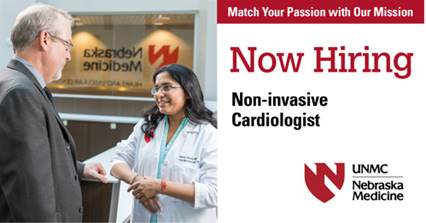 CvUnmc's tweet photo. Are you a BC/BE non-invasive cardiologist passionate about quality and committed to excellence?  We are looking for a physician to join our academic clinical practice faculty. Learn more at https://t.co/c7uYxPTJ1z https://t.co/9MNcwRZflU