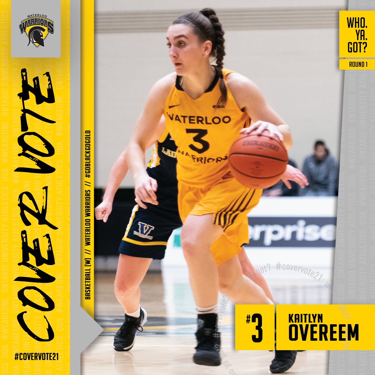 OUAsport's tweet photo. 🇼🏀 𝗥𝗼𝘂𝗻𝗱 𝟭, 𝗚𝗿𝗼𝘂𝗽 𝟰

🗳️ Marin Scotten, @ryersonrams 
🗳️ Dalyssa Fleurgin, @OT_Ridgebacks 
🗳️ Kaitlyn Overeem, @WlooWarriors

Who. Ya. Got? 🤔

#WeAreONE | #CoverVote21 https://t.co/cRbVag8XOb