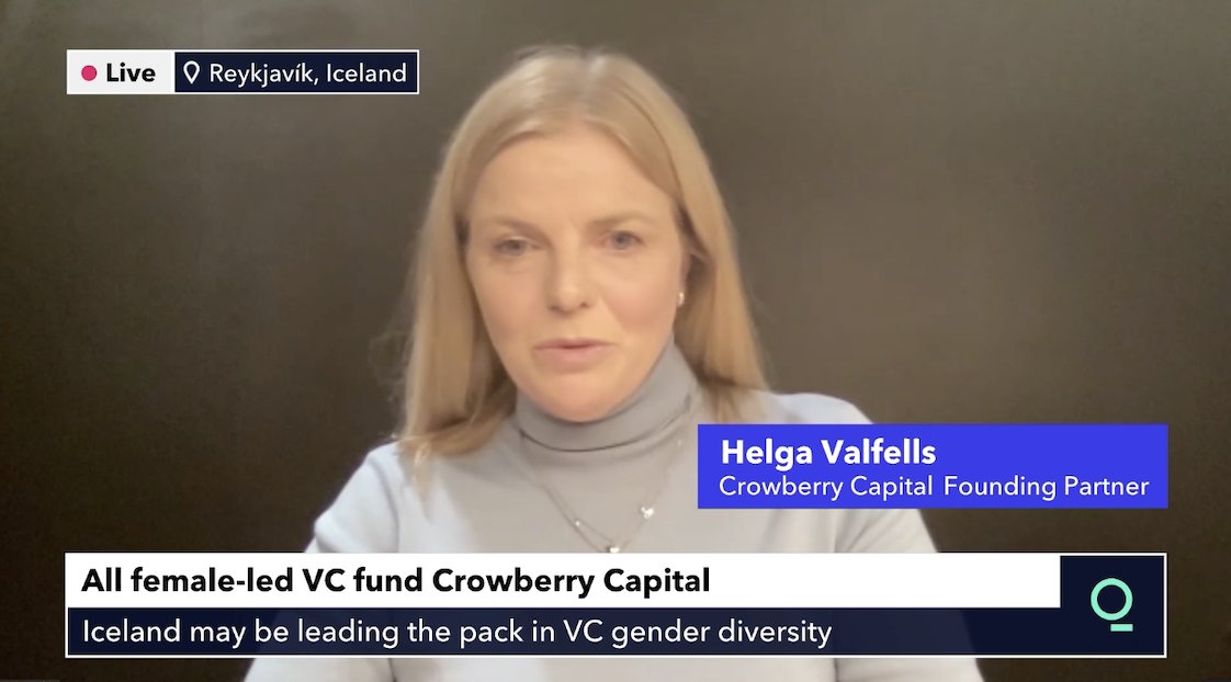 Crowberry Capital’s co-founder Helga Valfells (<a href="/hvalfells/">Helga Valfells</a>) was on Bloomberg’s @Quicktake to discuss the mission of Crowberry's new early stage Nordic fund.
Click here to see interview (and jump to 20 minutes and 9 seconds): bloomberg.com/news/videos/20… 
#nordictech #venturecapital