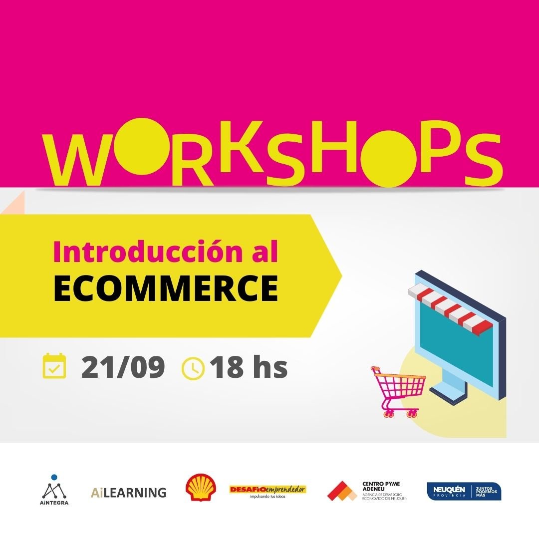 Este martes continúa el ciclo de workshops de #TuSaltoDigital 👉 Introducción al #ecommerce.
Si no te inscribiste aún, completá el siguiente formulario forms.gle/E3P3B37Qm4zMqq…

El programa es organizado por <a href="/Adeneu/">Centro PyME-ADENEU</a> y #ShellArgentina, con el apoyo de <a href="/Aintegra_ARG/">Aintegra</a>.