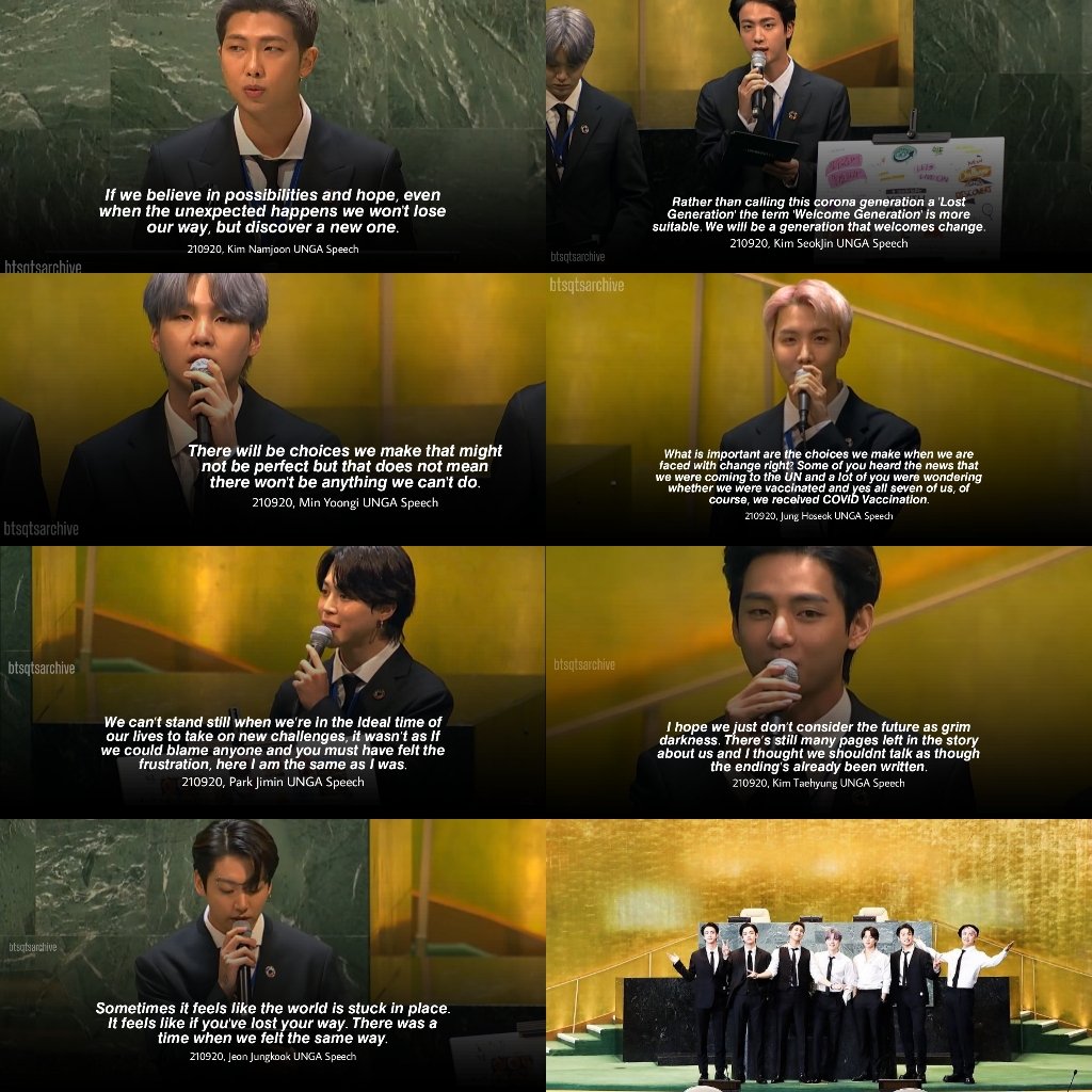 wangteaco's tweet photo. You made the world a better place to live. Thank you @BTS_twt. 💜 
#BTSatUNGA #UNGA https://t.co/8tUakpdmqr