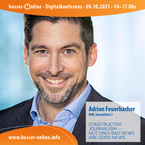 djv_bo's tweet image. Weiter geht's mit einem Tipp für #djvbo. @Jonification wird mit @alehaderlein und @AdrianFeuerbach auf dem virtuellen Podium über "Constructive Journalism – not only bad news is good news" sprechen. Ihr habt Lust auf zukunftsorientierten #Journalismus? Dann schaut vorbei.