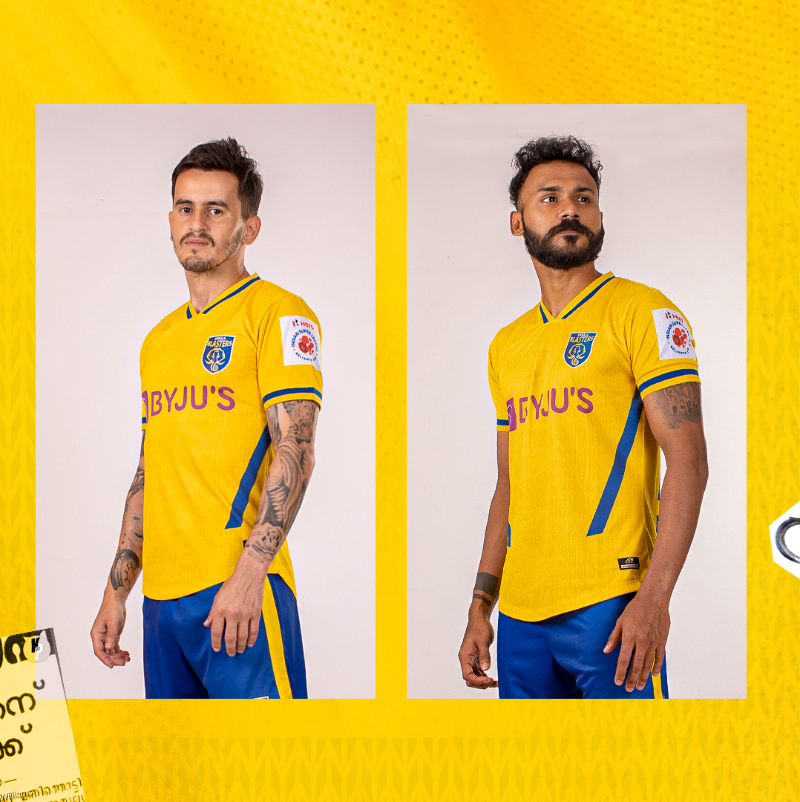 KeralaBlasters's tweet photo. For Kerala. For Our Pride. #ForOurLegends. 🏆
Shop our 2021/22 Home Kit now ⤵
@SIX5SIXSport #YennumYellow
