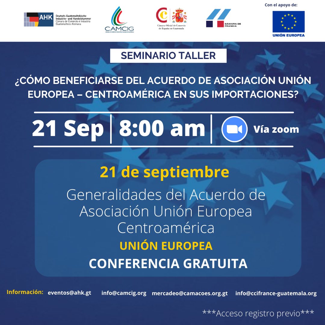 UECentroamerica's tweet photo. Registracion aún abierta: https://t.co/cjLxjyQVnN