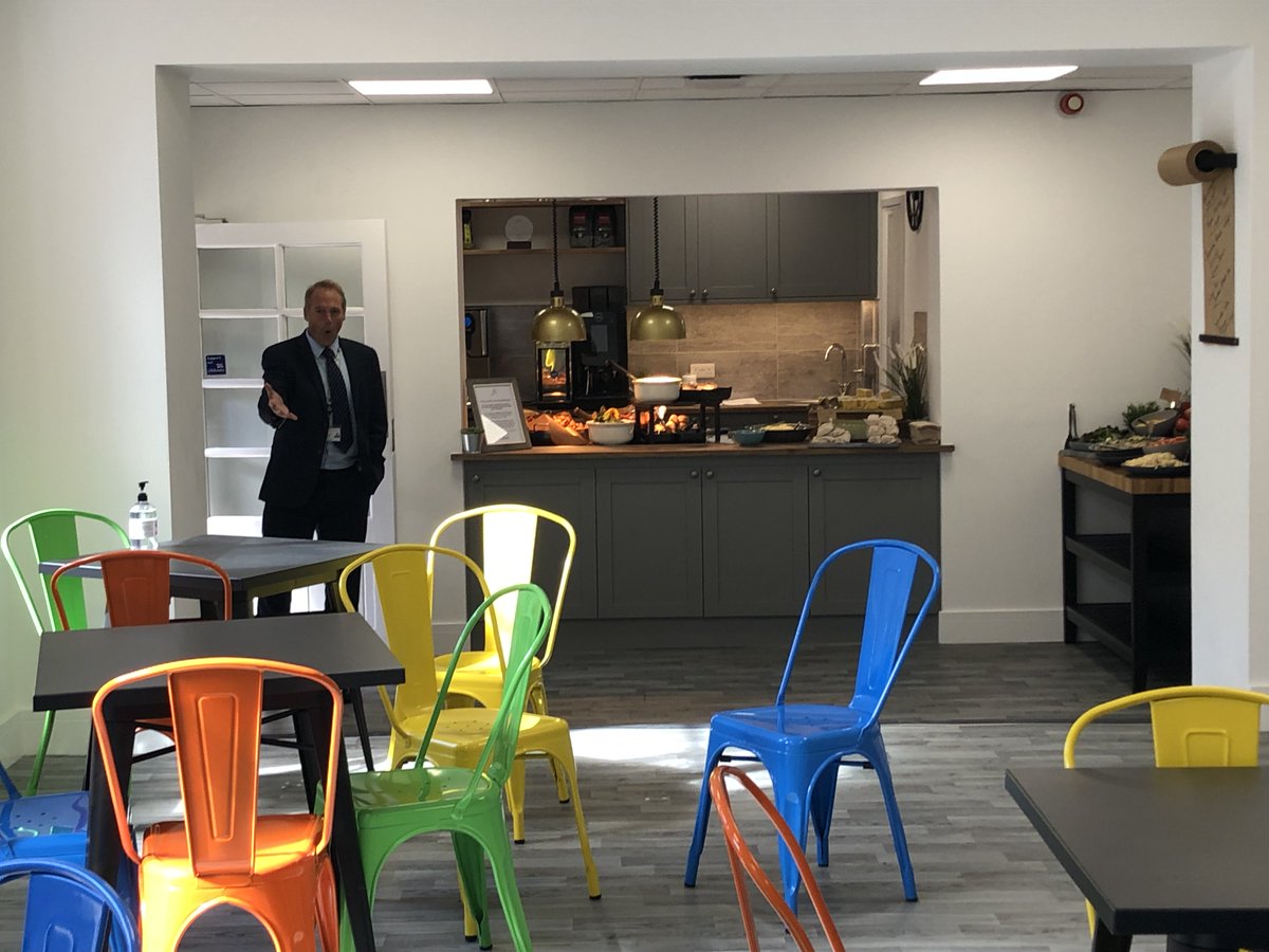 WestBuckland's tweet photo. Wow, our stunning new cafรฉ is open for business! Such a great space for students and visitors. Well done to all those involved! #schoolcafe #socialspace https://t.co/I5F37UM2KD