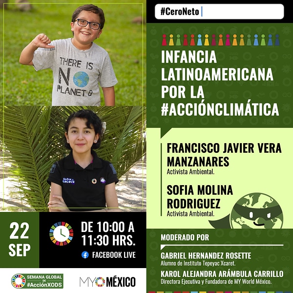 cococuorg's tweet photo. Save the date! Este 📌 miércoles 22 SEP, te esperamos en el conversatorio "Infancia Latinoamericana por la #AcciónClimática", compártenos tus preguntas.👧🌎👦
#Act4SDGs #TurnItAround #Agenda2030 #ConPerspectivaInfantil https://t.co/V3ZJH5drLE