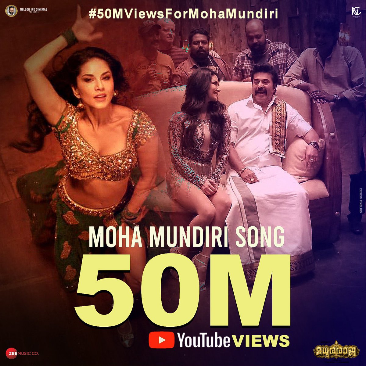 50M+ views for #Mohamunthiri song from #Madhuraraja 

#50MviewsForMohamundiri
@SunnyLeone @mammukka #Mammootty