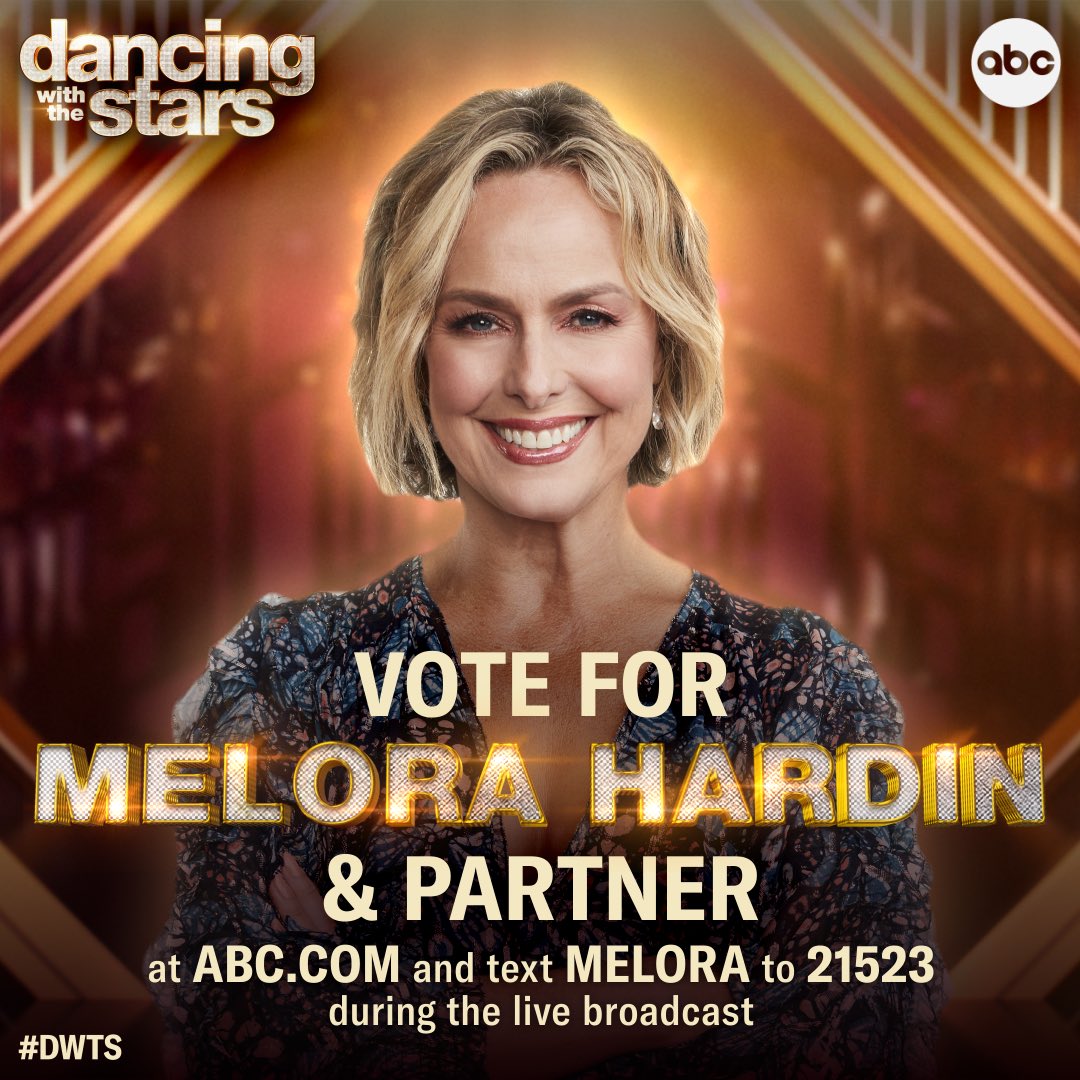 Tonight is THE night! Don’t forget to vote for me on @DancingABC Voting starts at 8pmEST/5pmPST & ends at 5am EST/2am PST! Text MELORA to 21523 and vote up to TEN times! Tell your friends to vote too! 💃🏻✨
