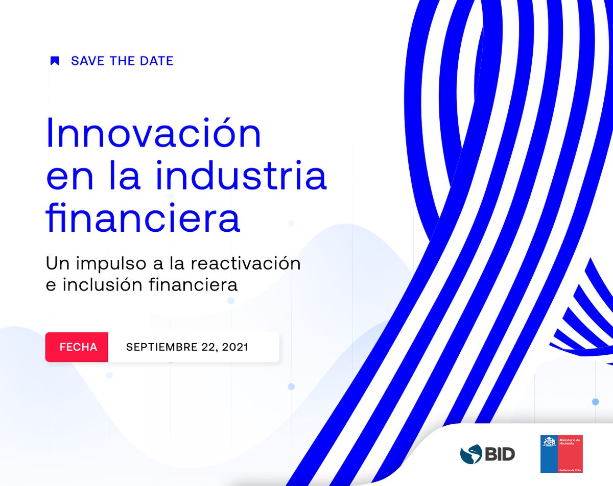 FintechLac's tweet photo. [Esta semana] El @Min_Hacienda de Chile y @el_BID  abordarán el Proyecto de Ley #Fintech e #InclusiónFinanciera #Digital en #Chile. Inscríbase aquí: https://t.co/hEF206aZ8N  #webinar https://t.co/wJGq1VwGcA